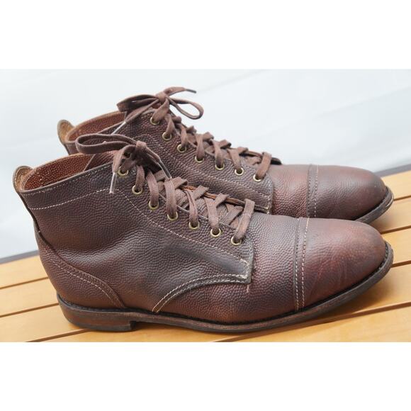 Allen Edmonds Mens Promontory Point Pebble Grain Boots Size 11.5D Dainite Sole - Picture 3 of 12